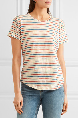 Madewell Whisper Striped Cotton-jersey T-shirt - Cream