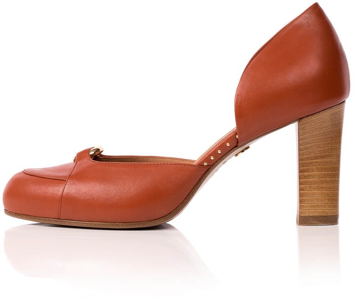 burnt orange stilettos