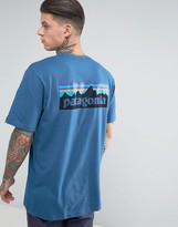 Thumbnail for your product : Patagonia T-Shirt With P-6 Back Logo Print In Dark Blue