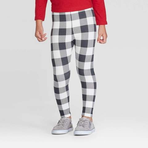 buffalo plaid tights