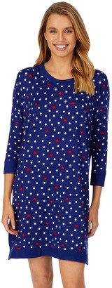 women's cuddl duds hooded fleece sleepshirt