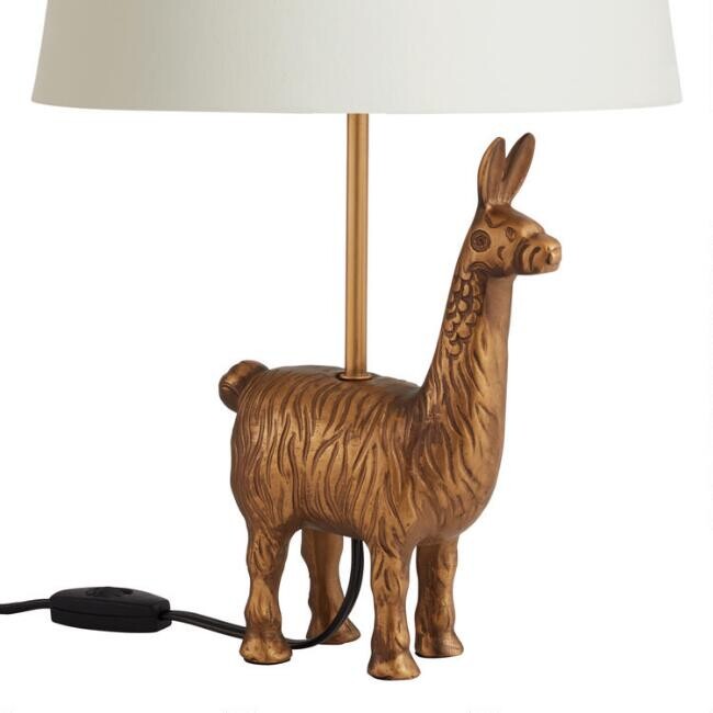Gold Llama Accent Lamp Base - ShopStyle Lighting