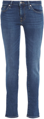7 For All Mankind Pyper Low-rise Skinny Jeans