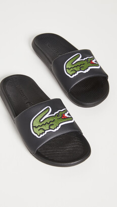 lacoste croc slides