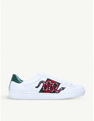 gucci white trainers mens