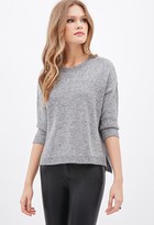 Thumbnail for your product : LOVE21 LOVE 21 Metallic Knit Sweater