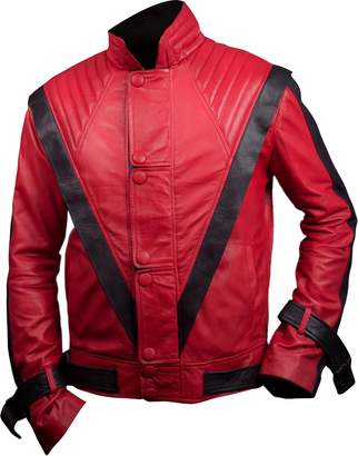 Feather Skin Michael Jackson Thriller Style Leather Jacket Colour-L