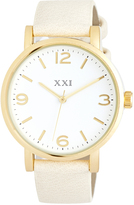 Thumbnail for your product : Forever 21 Faux Leather Band Watch
