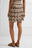 Thumbnail for your product : Missoni Crochet-knit Mini Skirt - Brown