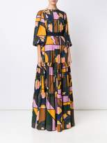 Thumbnail for your product : Roksanda mixed print maxi dress