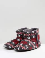 Thumbnail for your product : Dunlop Fairisle Boot Slippers Gray