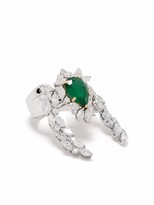 Thumbnail for your product : YEPREM 18kt White Gold, Emerald And Diamond Ring