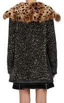 Thumbnail for your product : Marc Jacobs Women's Fur-Collar Sequined Wool Coat