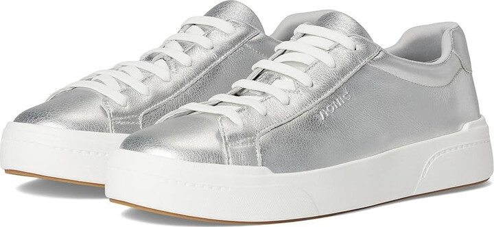 Vionic Colbie Sneakers Women's Silver White Leather Platform Shoes ZOGG1350