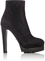 Thumbnail for your product : Sergio Rossi Women's Toronto Suede Platform Ankle Boots-Grey