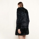 Thumbnail for your product : Maje Short striped fur coat