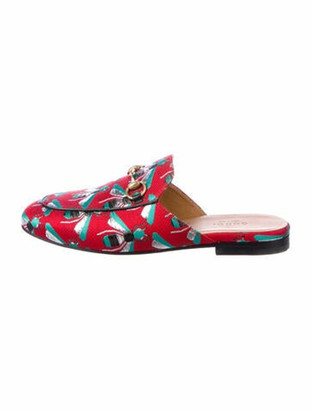 red gucci princetown mules