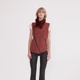 Thumbnail for your product : Nolita Drape Vest Rust Shearling