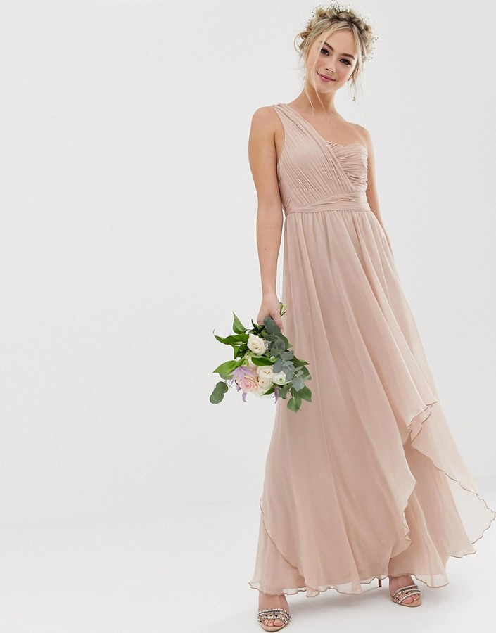 asos dusty pink bridesmaid dress