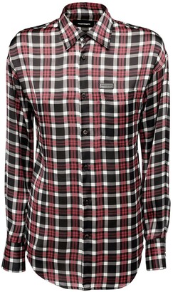 DSQUARED2 Printed Check Twill Shirt