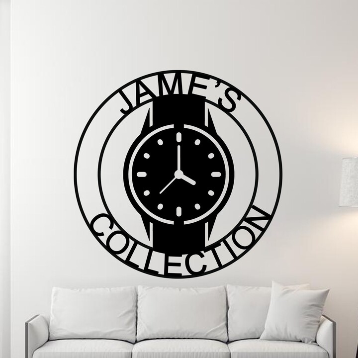 Etsy Watch Collection Sign, Luxury Decor, Wrist Lover Gift, Watch Metal Sign, Collector Box Sign