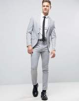 Thumbnail for your product : Selected Super Skinny Suit Pants In Pale Gray