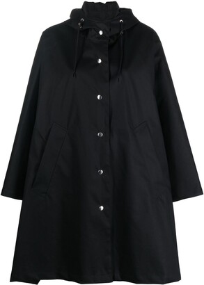 MACKINTOSH Snap-Button Fastening Hooded Raincoat