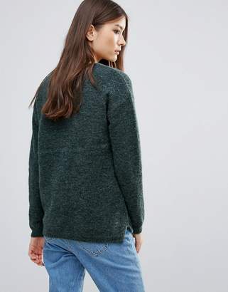 Pieces Renee Wool Mohair Mix Knit Sweater