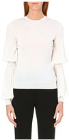 Thumbnail for your product : Alexander McQueen Balloon-sleeve wool jumper