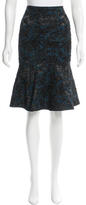 Thumbnail for your product : Yigal Azrouel Fluted Brocade Skirt