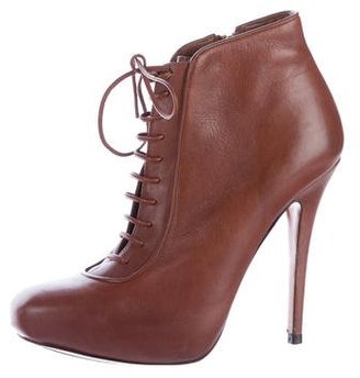 Barbara Bui Leather Lace-Up Booties