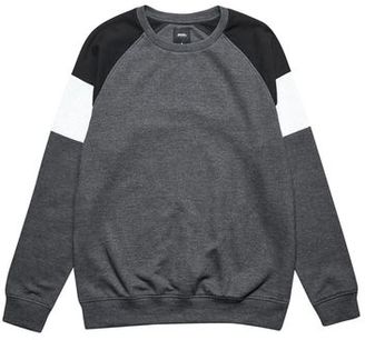 Burton Mens Charcoal, Grey and Black Cut and Sew Sweatshirt