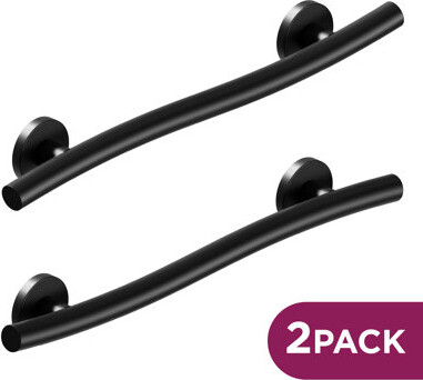 HealthCraft (2x Pack) Wave Grab Bar (24in), Left and Right Orientation