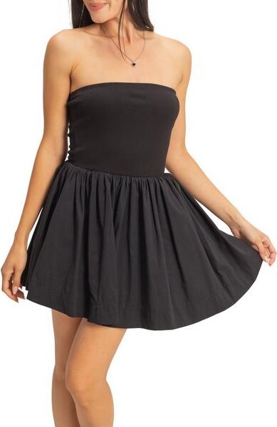 Double Zero Women's Flowy Dress Small Black