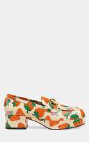 Thumbnail for your product : Gucci Women's Strawberry-Print Leather Platform Loafers