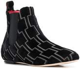 Thumbnail for your product : Bams geometric pattern ankle boots