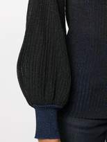 Thumbnail for your product : Blumarine puffed sleeve lurex jumper