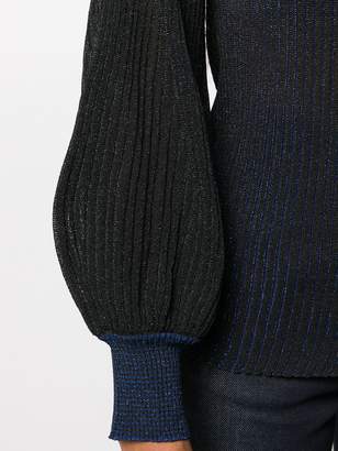 Blumarine puffed sleeve lurex jumper