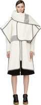 Thumbnail for your product : Chloé Ivory & Grey Alpaca Wool Blanket Coat