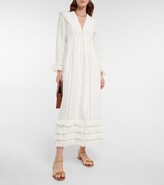 Thumbnail for your product : ALÉMAIS Francesca lace-trimmed linen midi dress