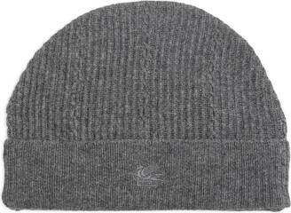 【送料&関税込】Etro Logo Embroidered Knitted Beanie Etro Logo Embroidered Knitted Beanie - ShopStyle Hats