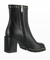 Thumbnail for your product : Ron White Esra Studded Leather Ankle Booties
