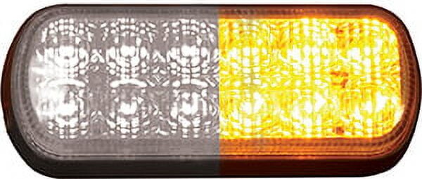 Buyers Products Buyers 8891602 5" Strobe Light 12 LED Amber/Clear 10-30 VDC Low Profile