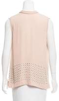 Thumbnail for your product : By Malene Birger Embellished Silk Top w/ Tags