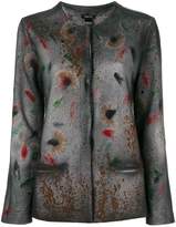 Thumbnail for your product : Avant Toi printed concealed front jacket