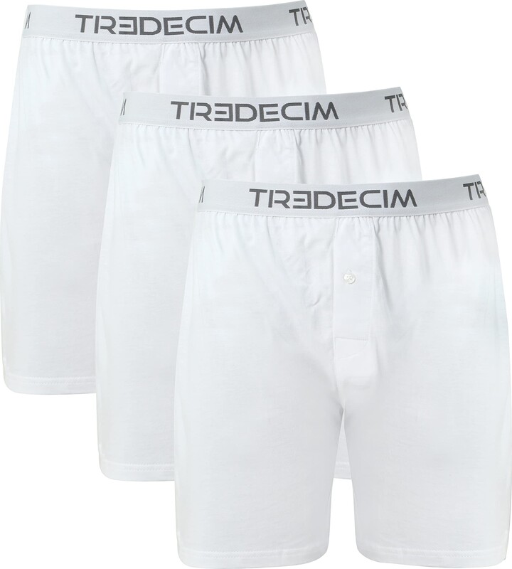 TREDECIM Men's Organic Cotton Classics Knit Boxers Shorts Comfort Relaxed  Underwear 3 Pack - ShopStyle