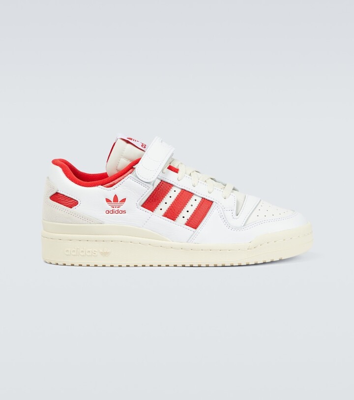 white adidas leather