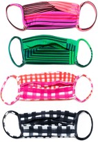 Thumbnail for your product : AMIR SLAMA Striped Print Face Masks (Pack Of 4)