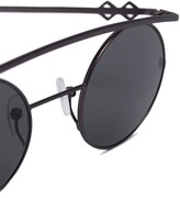 Thumbnail for your product : Karen Wazen Retro Curved Round Sunglasses