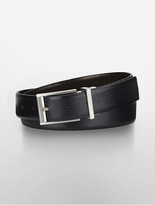 Thumbnail for your product : Calvin Klein Pebbled Leather Reversible Belt